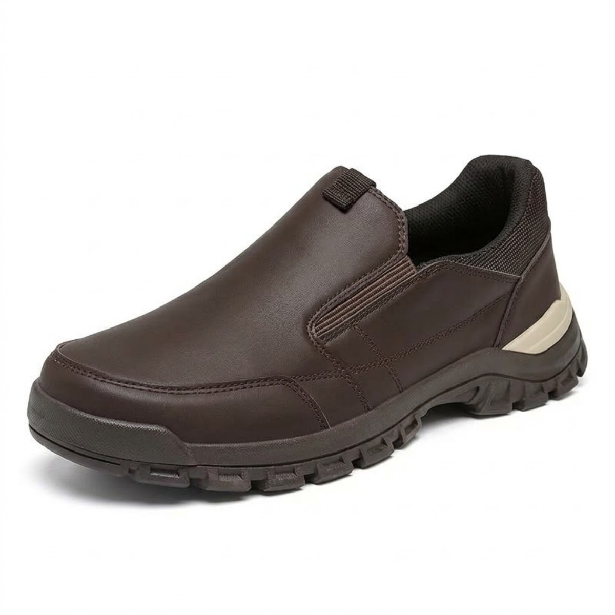 Tênis Slip On Masculino Ortopédico de Couro - Atlas