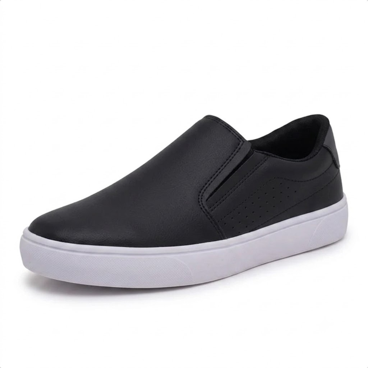 Sapatênis Masculino Slip On de Couro