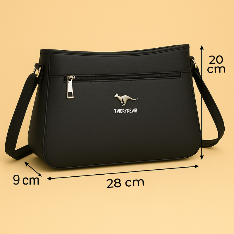 Bolsa de Couro Feminina Transversal