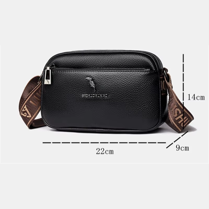 Bolsa de Couro Feminina Transversal Pequena