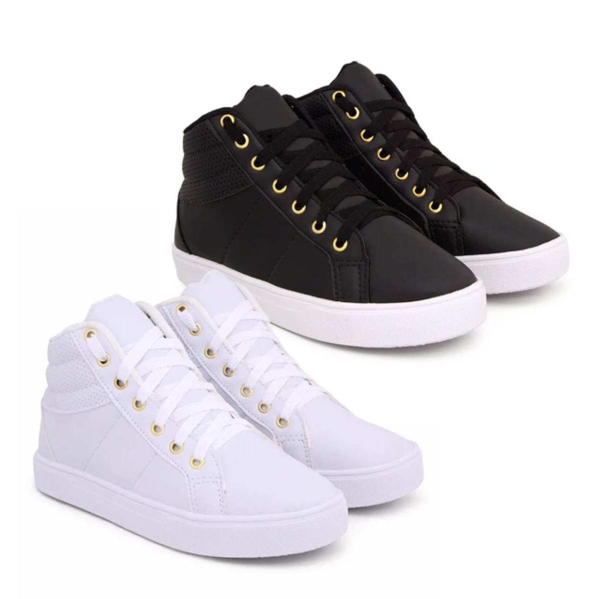 Kit 2 Tênis Botinha Ortopédico Feminino Ultra Conforto