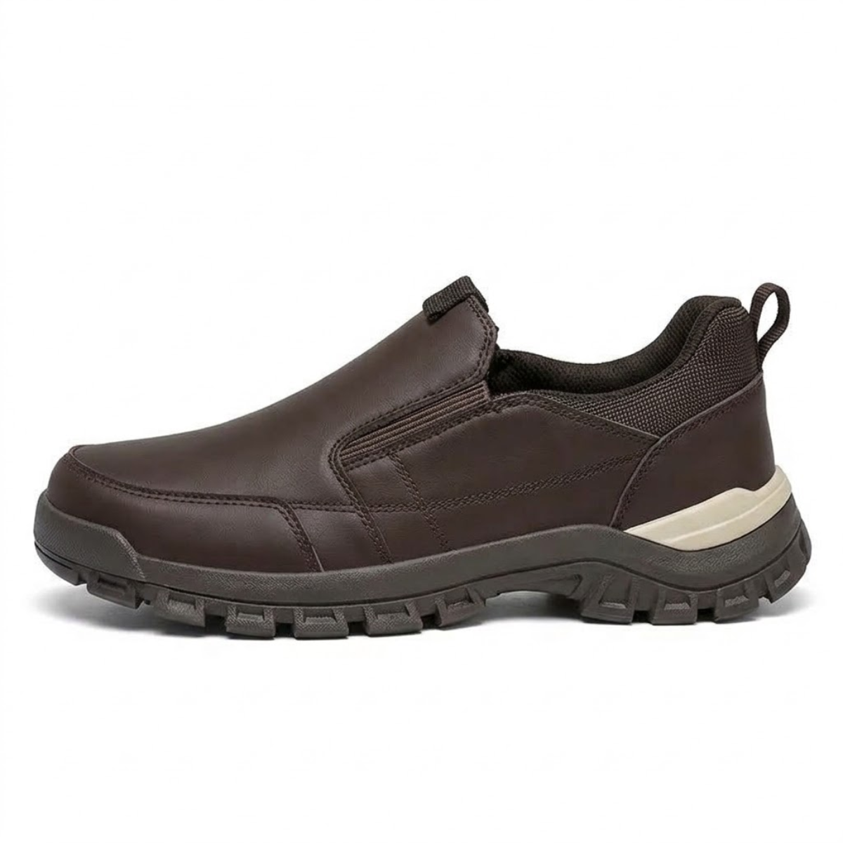 Tênis Slip On Masculino Ortopédico de Couro - Atlas
