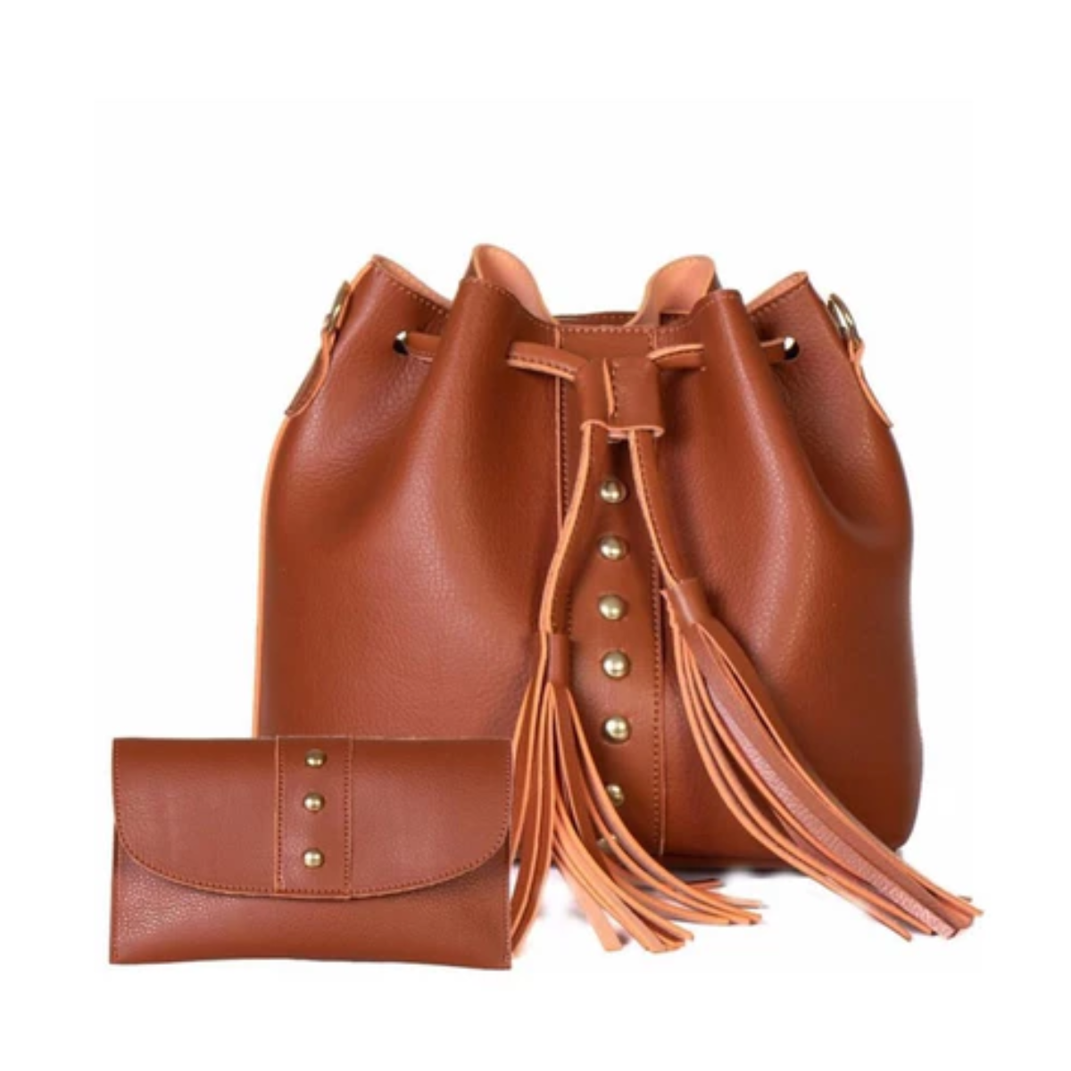 Kit Bolsa Feminina de Couro Vitória