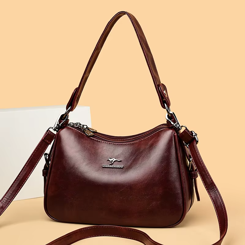 Bolsa de Ombro Feminina de Couro
