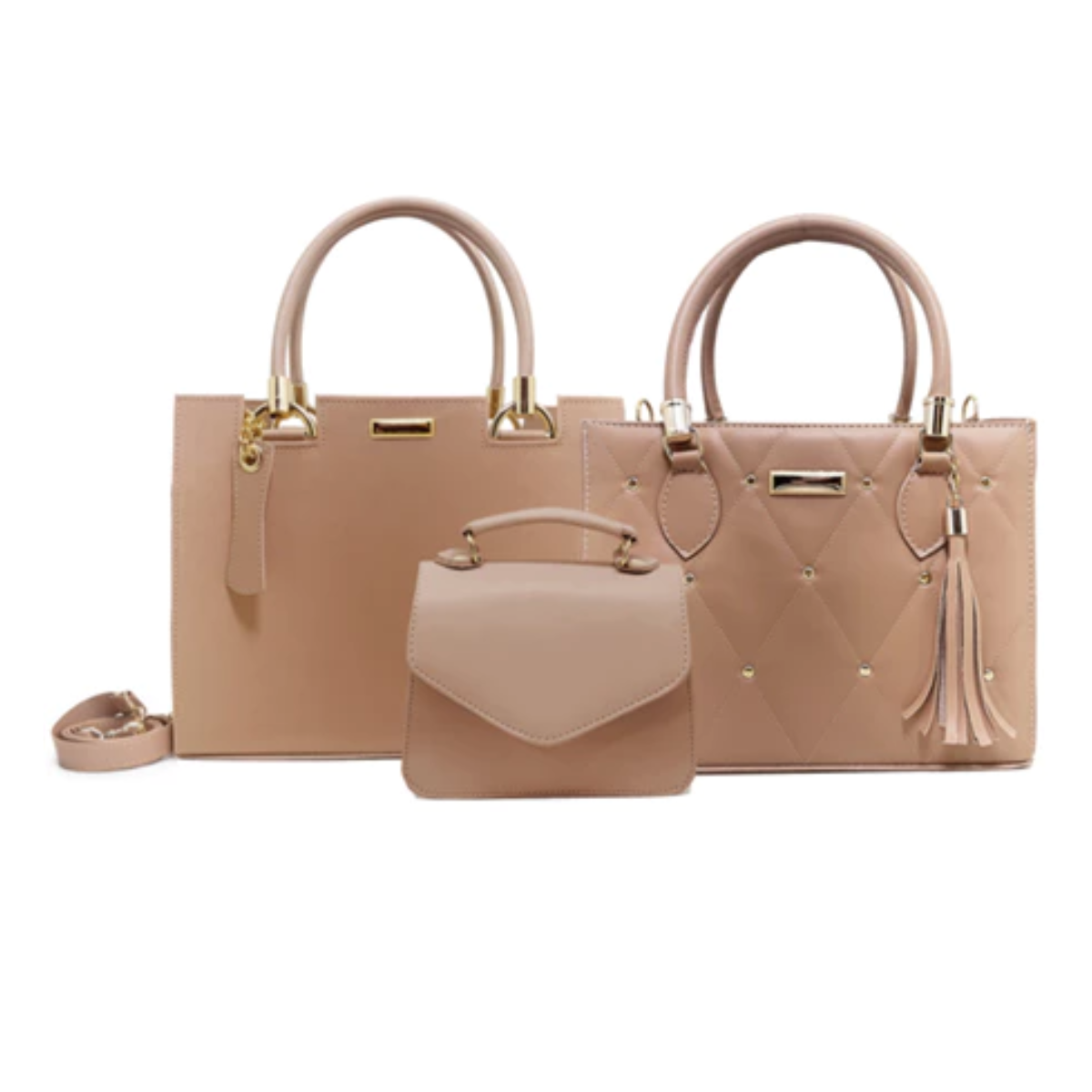 Kit Bolsa Feminina de Couro Gabriella