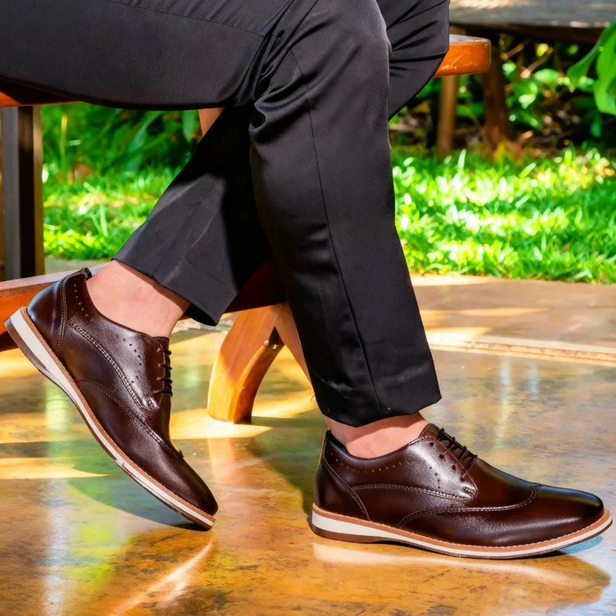 Kit 2 Tênis Masculino Confortável De Couro Legítimo