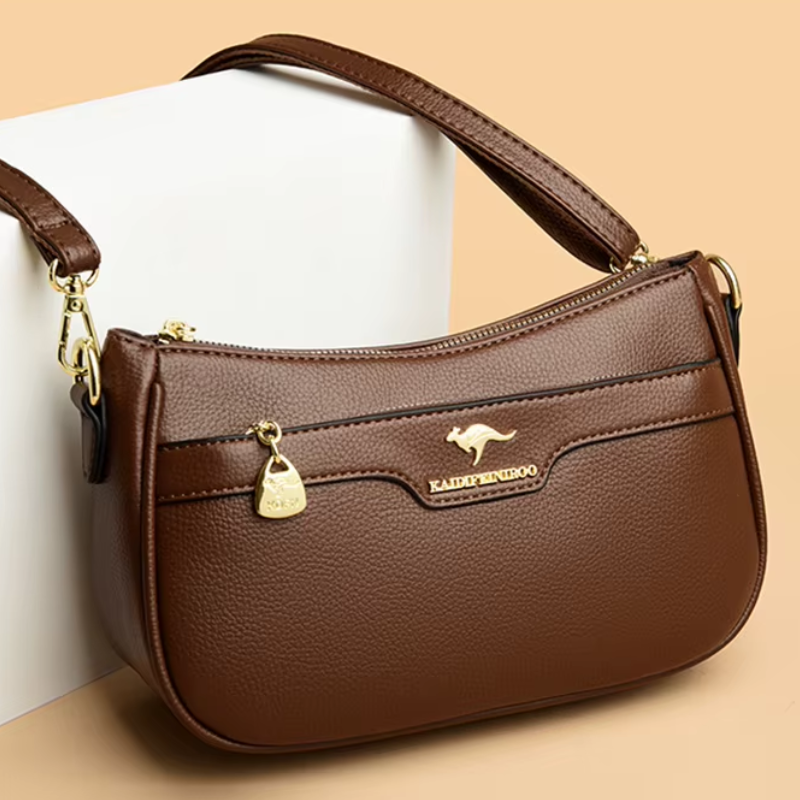 Bolsa de Couro Feminina Tranversal