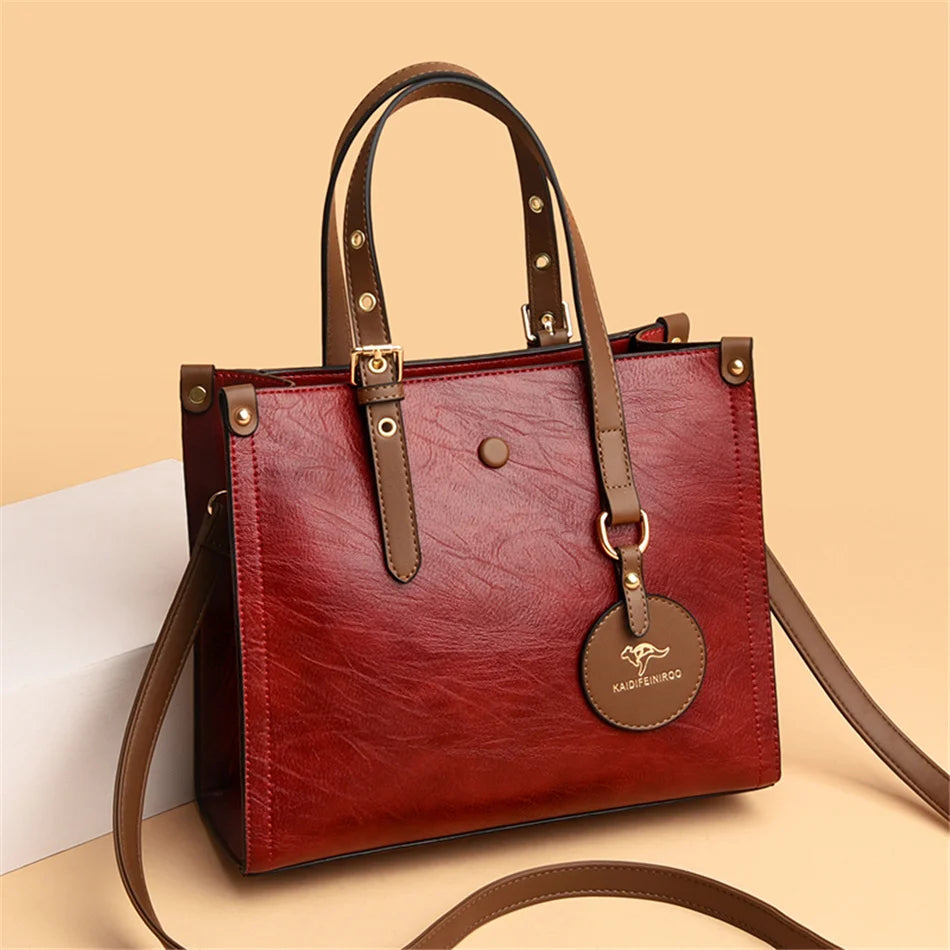 Bolsa de Couro Feminina Renata Multitare