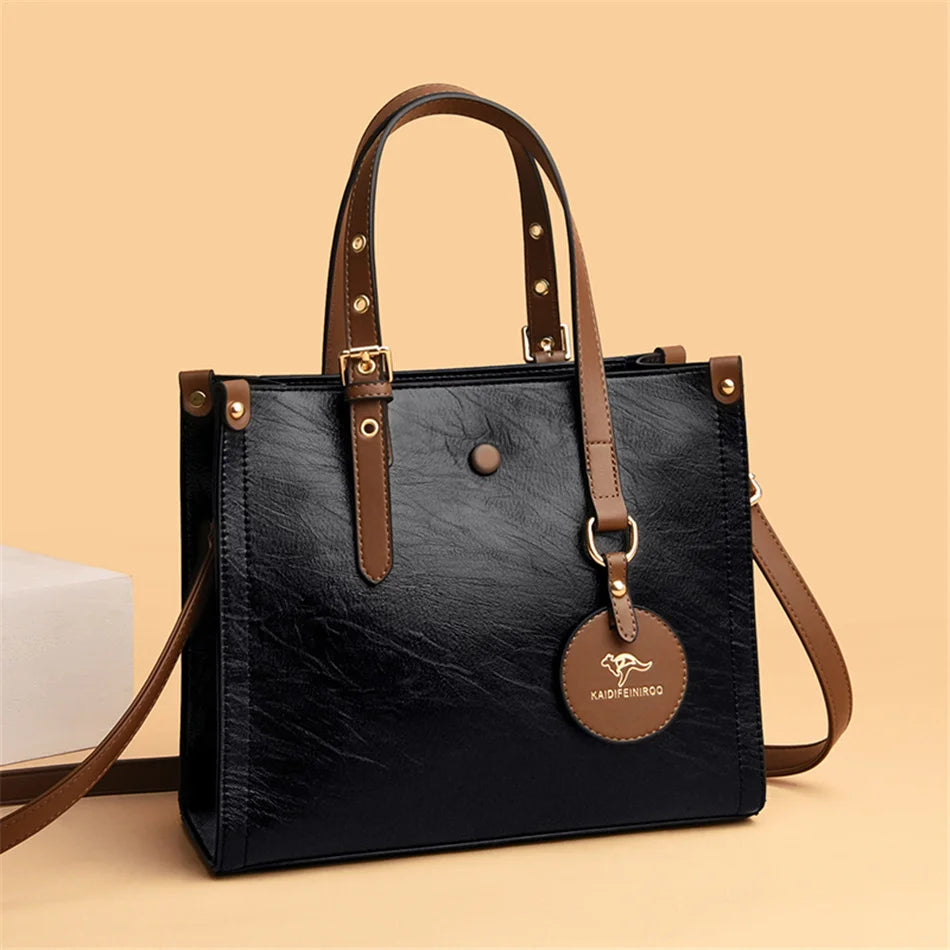 Bolsa de Couro Feminina Renata Multitare