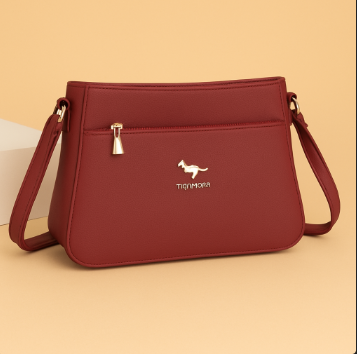 Bolsa de Couro Feminina Transversal