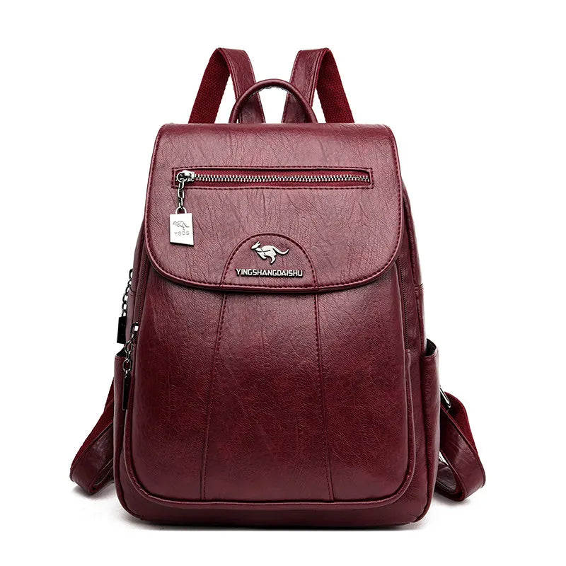 Bolsa Mochila de Couro Feminina