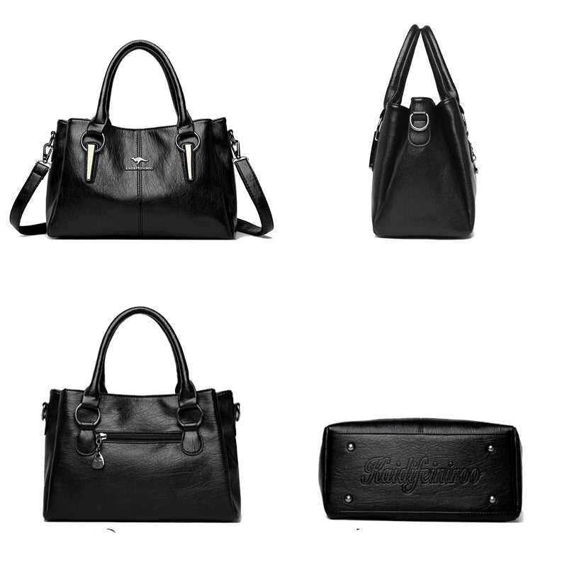 Bolsa de Ombro Feminina de Couro Legítimo