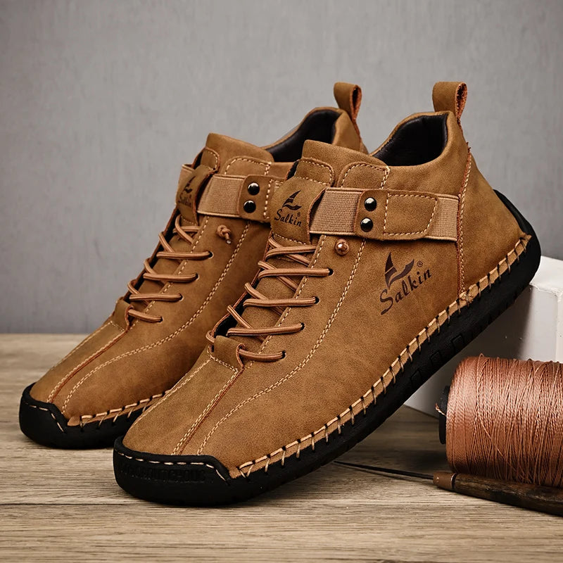 Bota Masculina de Couro Confortável