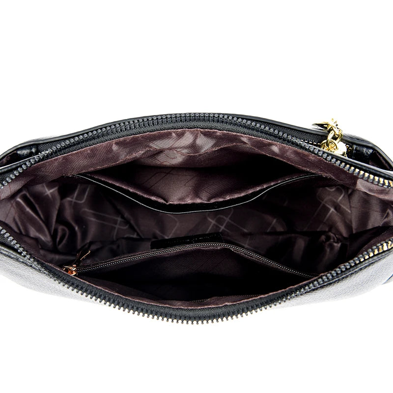 Bolsa de Couro Feminina Tranversal