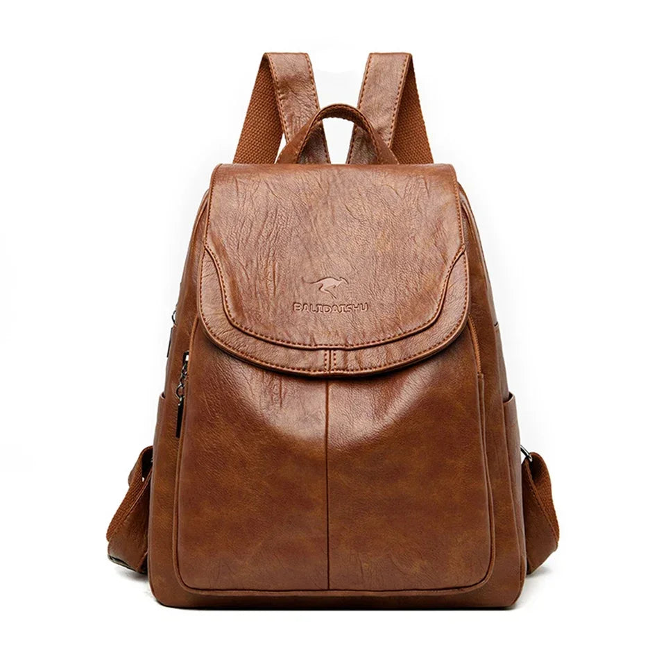 Mochila de Couro Feminina