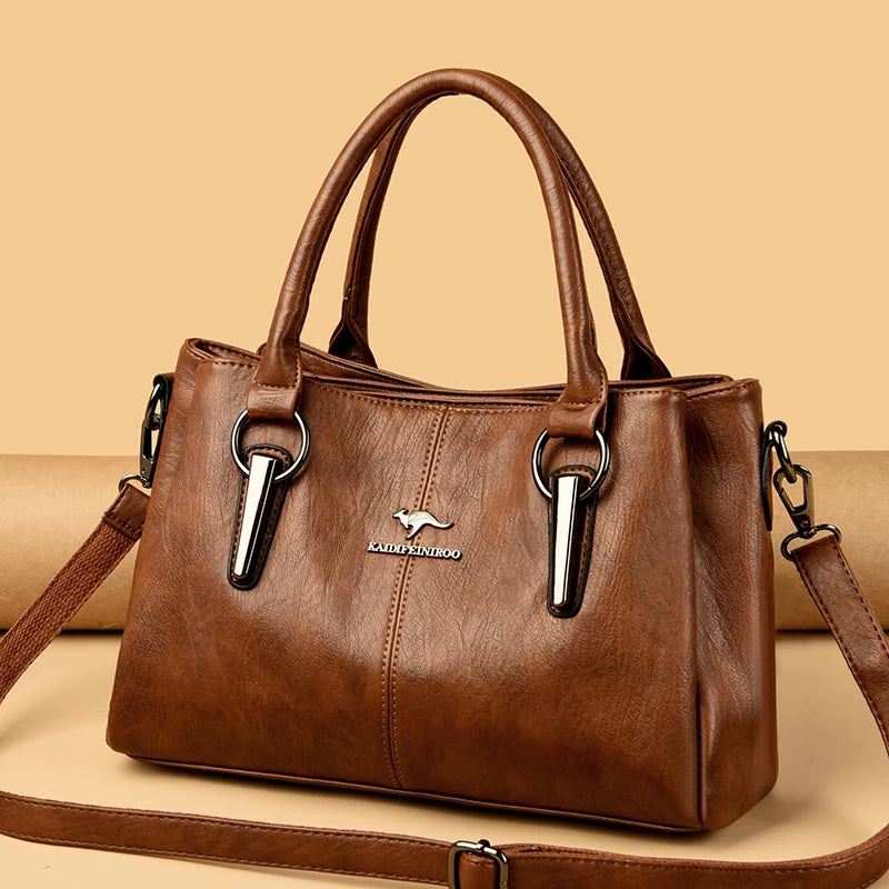 Bolsa de Ombro Feminina de Couro Legítimo
