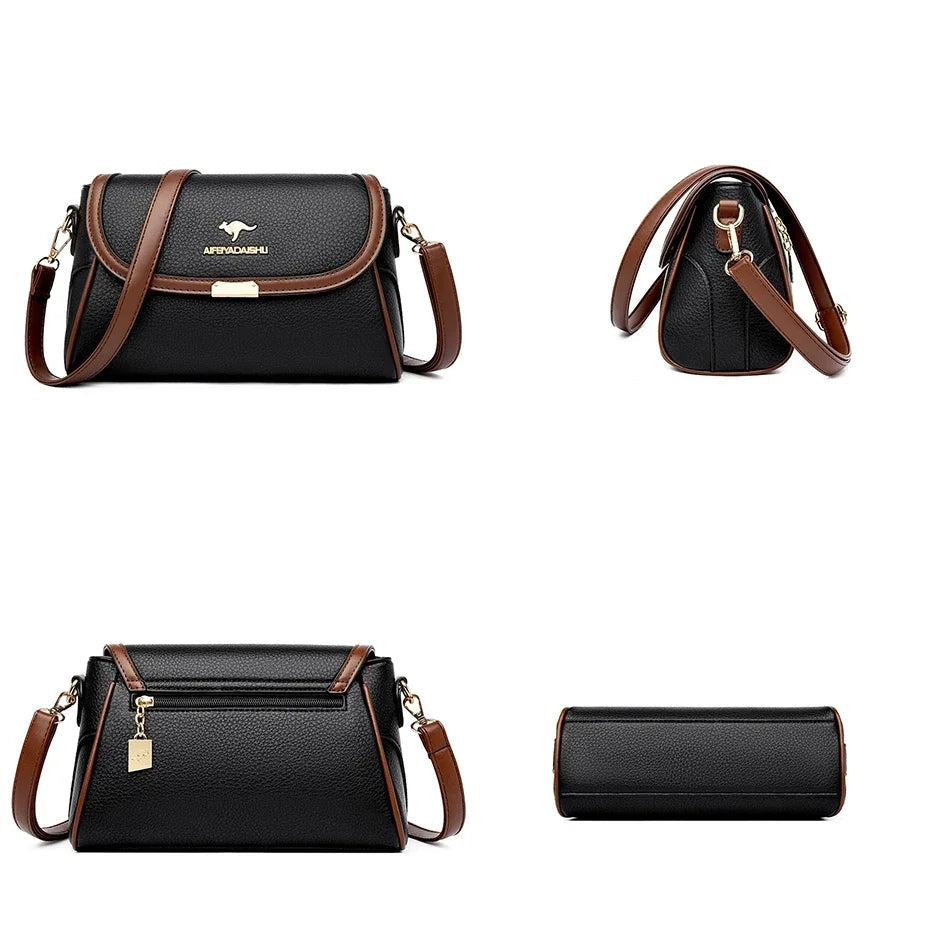 Bolsa de Couro Feminina Laura