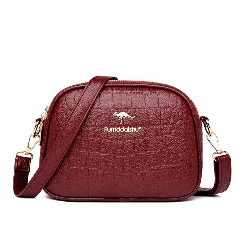 Bolsa Feminina de Couro Transversal