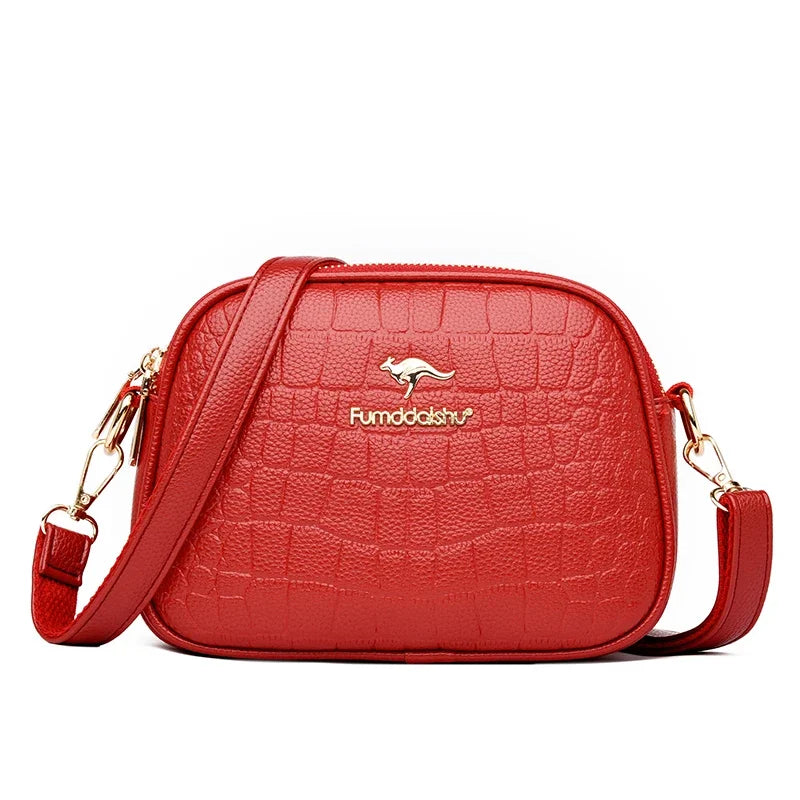 Bolsa Feminina de Couro Transversal