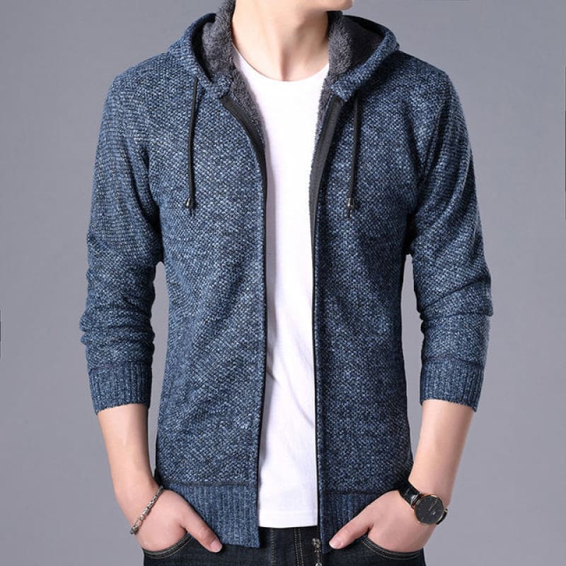 Blusa De Frio Masculina Grossa Azul / P 204