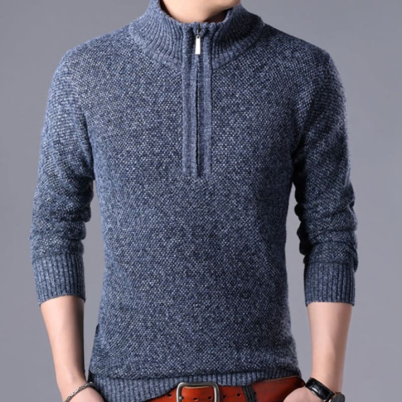 Blusa De Frio Masculina Grossa Azul / P