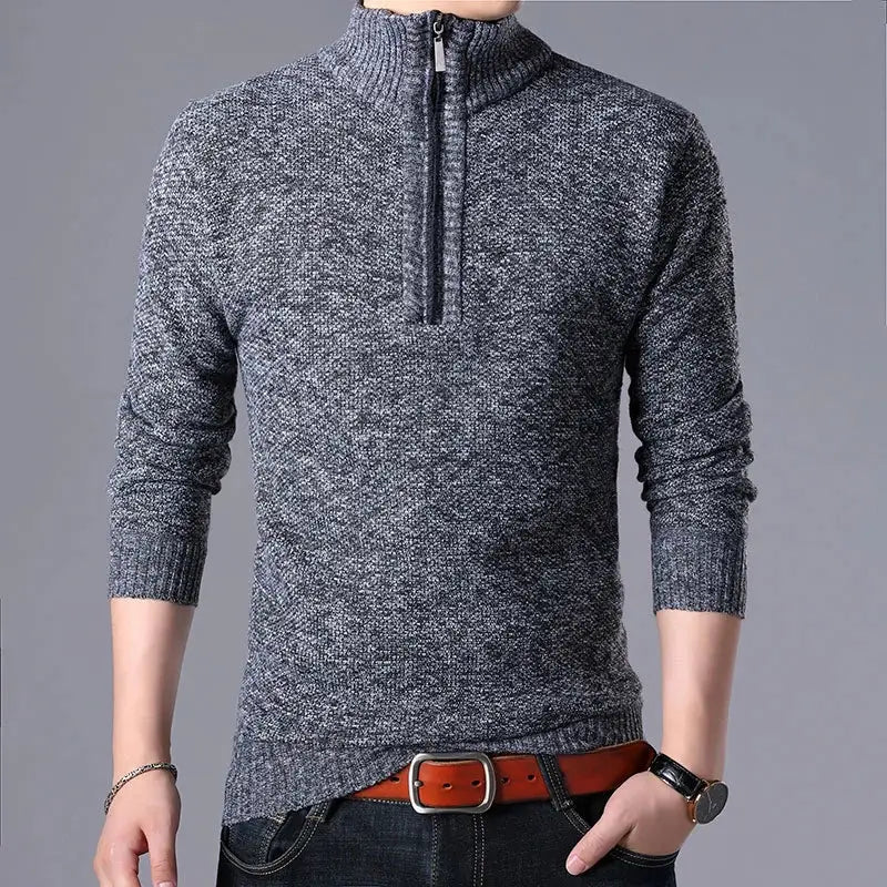 Blusa De Frio Masculina Grossa Cinza Escuro / P