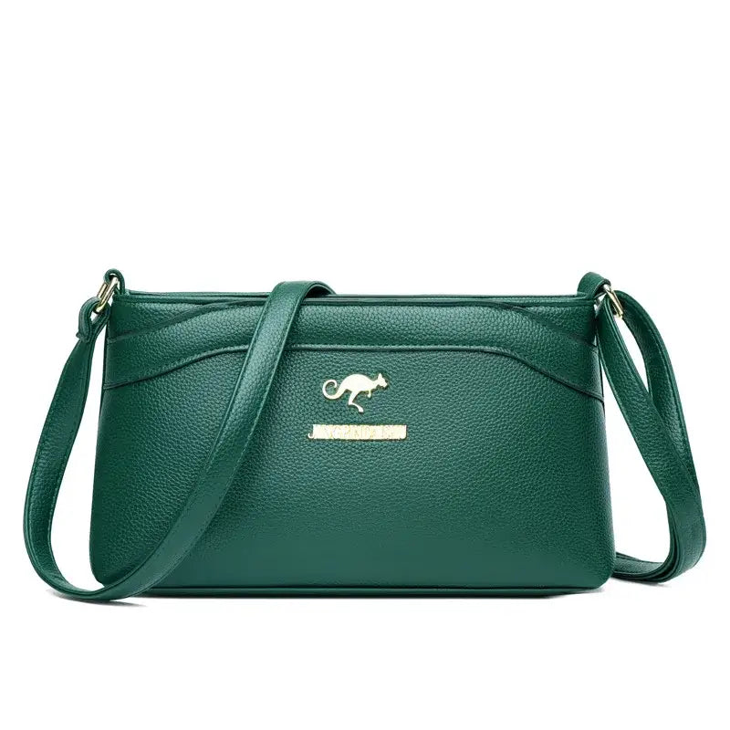 Bolsa de Couro Feminina Pequena Verde 012
