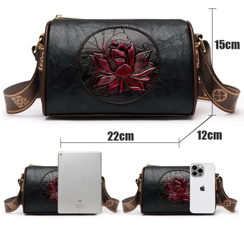 Bolsa De Couro Feminina Transversal 001