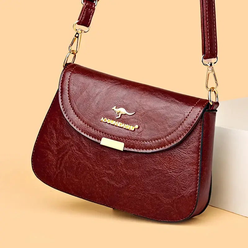 Bolsa De Couro Feminina Transversal 006