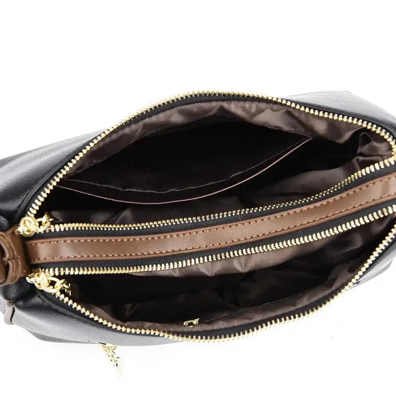 Bolsa De Couro Feminina Transversal 007