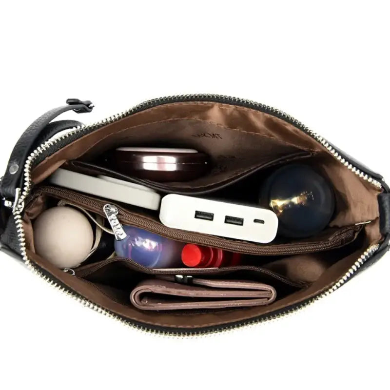 Bolsa de Couro Feminina Transversal 009