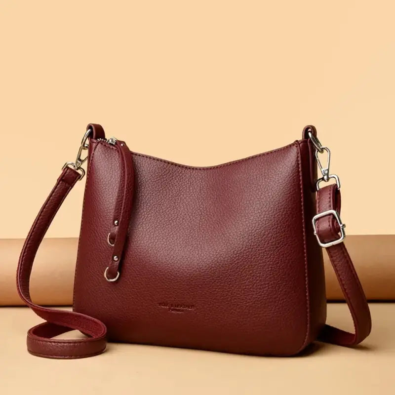 Bolsa de Couro Feminina Transversal 009