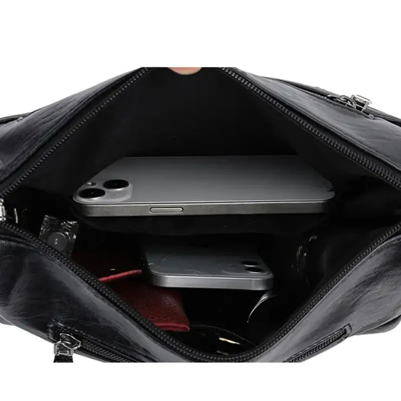 Bolsa de Couro Feminina Transversal 019