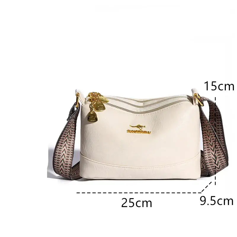 Bolsa de Couro Feminina Transversal 020