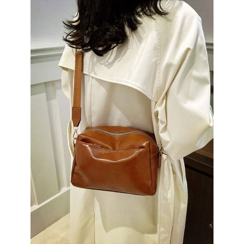 Bolsa de Couro Feminina Transversal Karina Multitare