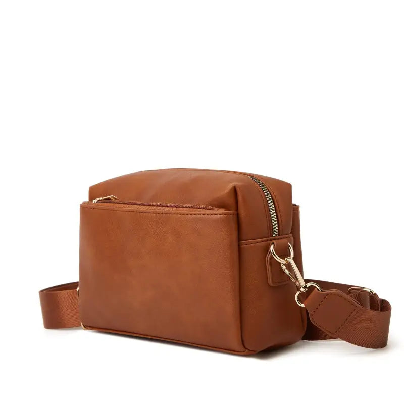 Bolsa de Couro Feminina Transversal Karina Multitare