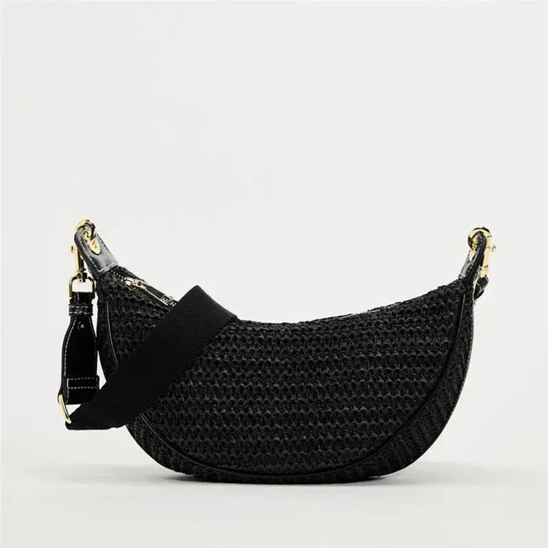 Bolsa De Palha Pequena Meia Lua 478