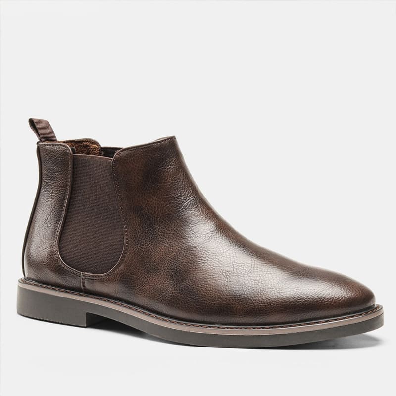 Bota Masculina De Couro Country Marrom Escuro / 38 195