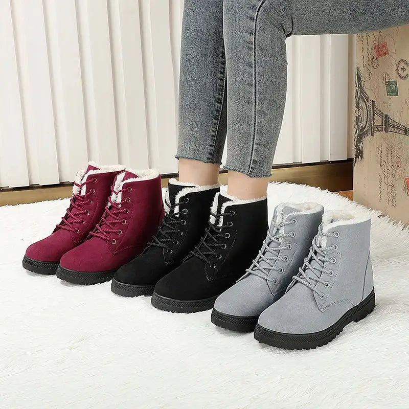 Bota Para Neve Feminina Forrada 036