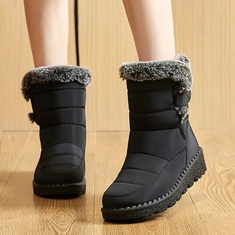 Bota Para Neve Feminina Forrada Impermeável 234