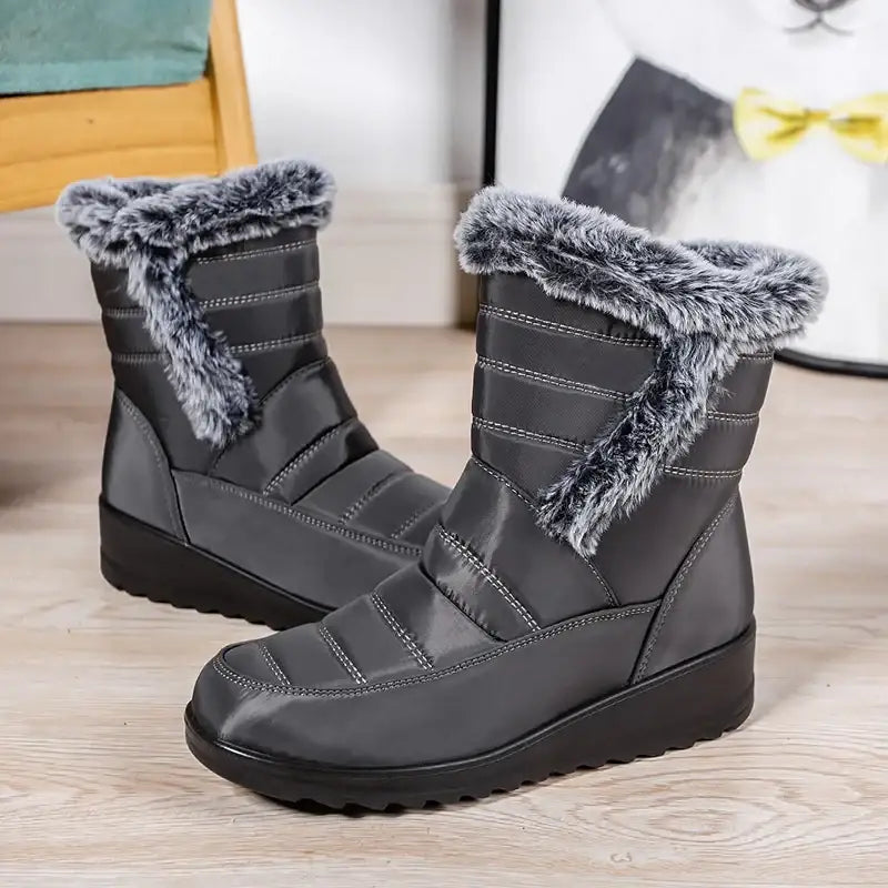 Bota Para Neve Feminina Forrada Impermeável Multitare