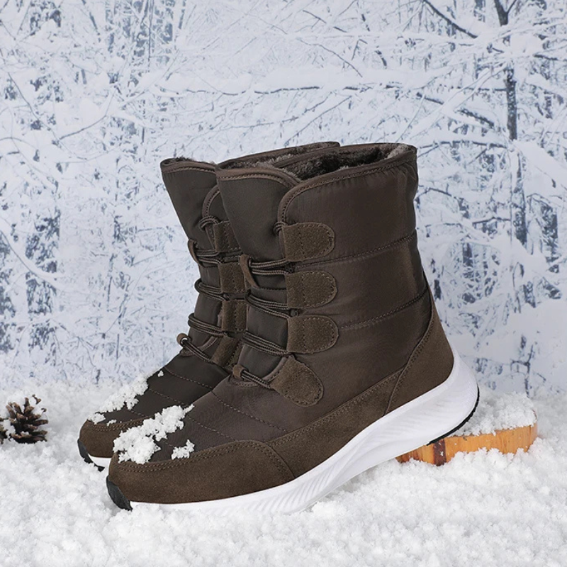 Bota Para Neve Feminina Impermeável Estilosa 562