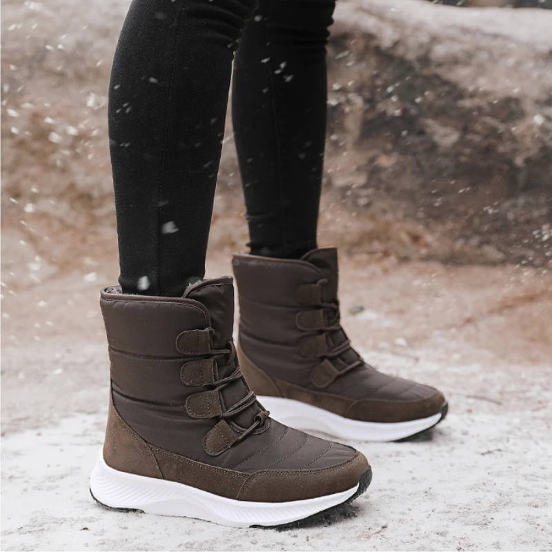 Bota Para Neve Feminina Impermeável Estilosa 562