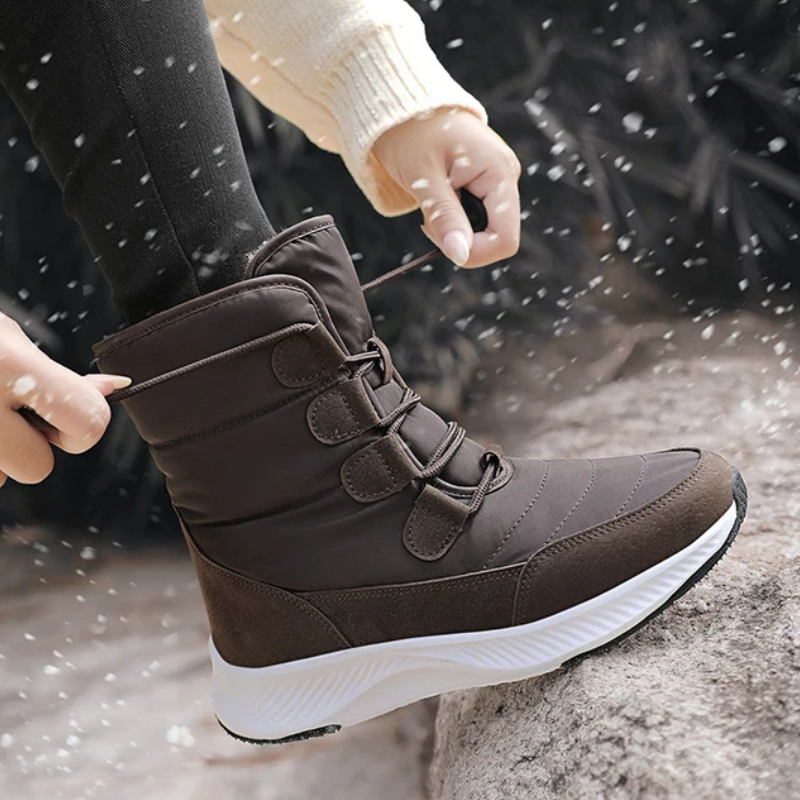 Bota Para Neve Feminina Impermeável Estilosa 562