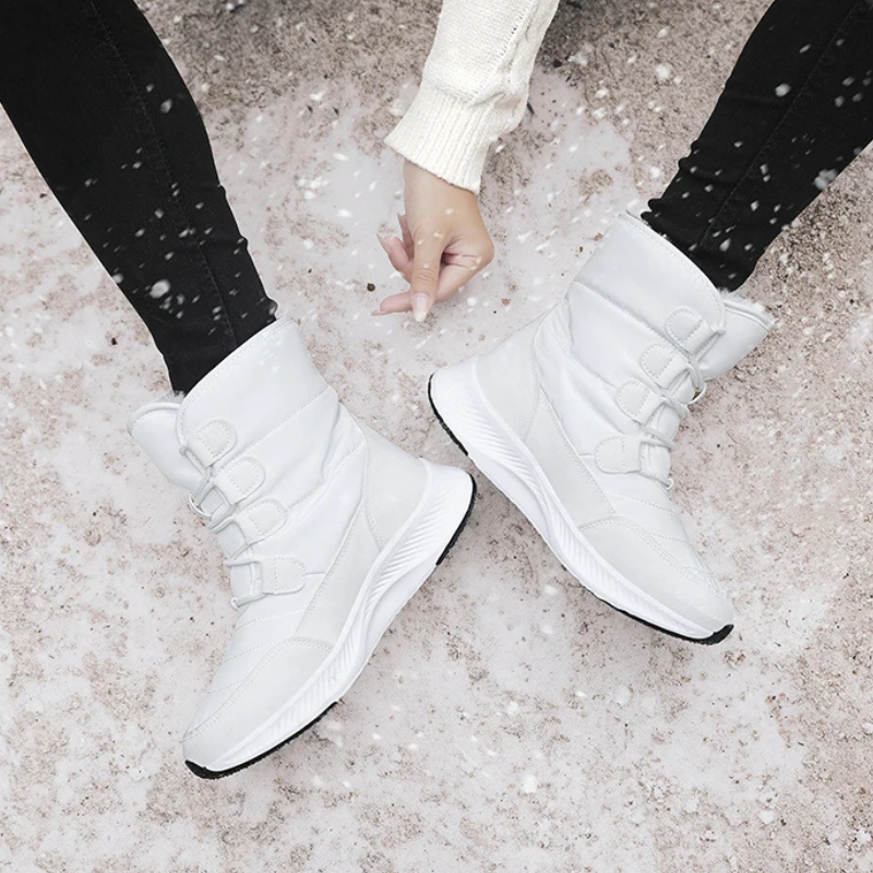 Bota Para Neve Feminina Impermeável Estilosa 562
