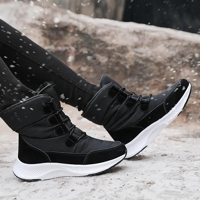 Bota Para Neve Feminina Impermeável Estilosa 562