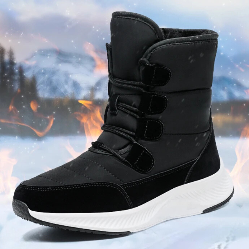 Bota Para Neve Feminina Impermeável Estilosa 562