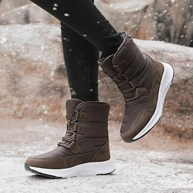 Bota Para Neve Feminina Impermeável Estilosa 562