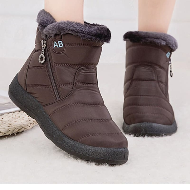 Bota Para Neve Impermeável Marrom / 32 235