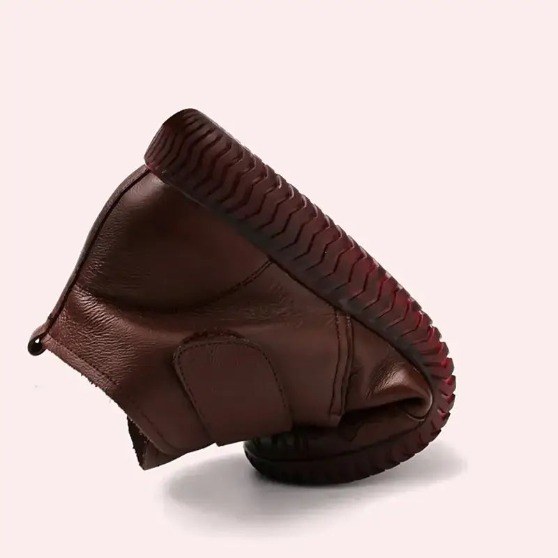 Botinha Feminina Cano Curto de Couro 523